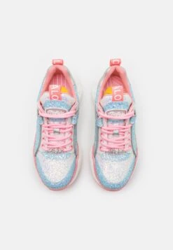 Buffalo Binary - Baskets Basses - Blue/Pink -Chaussures Soldes 06e3ff918c8f4b5bad3b560f617dd1a9