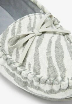 Next Mocassins - Grey Zebra -Chaussures Soldes 0702e8c8687a43b8b7247eae9c2c1a70
