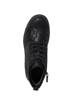 Tamaris Comfort - Bottines À Plateau - Black Flower -Chaussures Soldes 0f15aa981ca04d3da908be1cbb06b715
