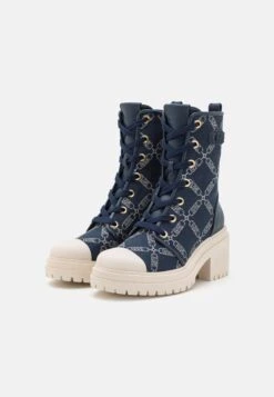 MICHAEL Michael Kors Hanley - Bottines À Plateau - Navy/Multi-Coloured -Chaussures Soldes 1c2aec332a494fe38b93369a285ad09d