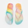 Havaianas Slim Fit Metallic Rainbow - Tongs - Beige -Chaussures Soldes 1e7e7c9aed9146b0b79782f4b1215027
