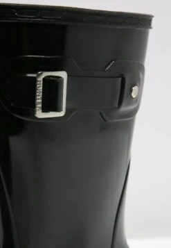 Hunter ORIGINAL Womens Short Gloss Boot - Bottes En Caoutchouc - Black -Chaussures Soldes 226858485e1a46ea801674214a4bc7a1