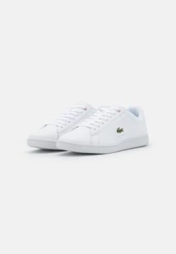 Lacoste Carnaby Evo - Baskets Basses - White/Light Pink -Chaussures Soldes 2565fe7f1cf74988abba47df38002eab
