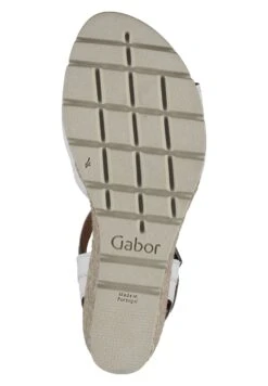 Gabor Sandales Compensées - Weiss Jute -Chaussures Soldes 2fb10727f7b445feb3cb712ef0765331