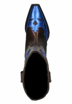 In Metallic-Optik Mit Blauen Details - Santiags - Blue -Chaussures Soldes 305dd836b3894f2da34340b87055af44