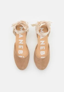 Manebi Low Wedge - Sandales À Plateforme - Vintage Taupe -Chaussures Soldes 32f267bc9d734835b96364c8b383f787