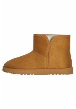 BERSHKA Bottes De Neige - Camel -Chaussures Soldes 34554fa93625433dab1d895924059a2f