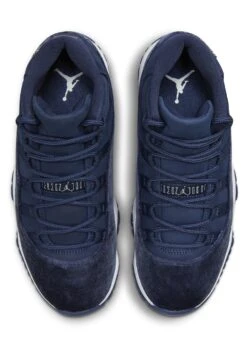Wmns Air Jordan 11 Retro - Baskets Montantes - Midnight Navymtlc Slvr White -Chaussures Soldes 35776c99359a479098a3629b181e347c