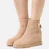 Anna Field Leather Winter Boot - Boots À Talons - Beige -Chaussures Soldes 403d8e79ec92427f9976296d272e98b2