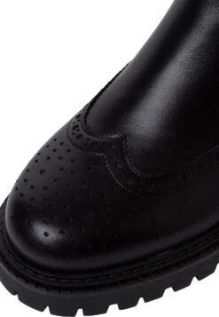 Tamaris Bottines À Plateau - Blk Leath Uni -Chaussures Soldes 419b302868604a58b174792dcb0a1948