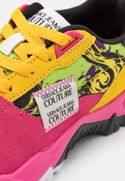 Versace Jeans Couture Baskets Basses - Citrus/Multi-Coloured -Chaussures Soldes 4625db6d0eb54ad9a22718118a5634d1