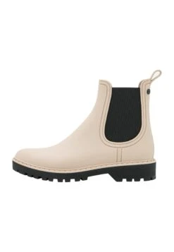 Tamaris Bottes En Caoutchouc - Ivory/Black -Chaussures Soldes 4a236b884f3e42be9dfe7d5542a3135a