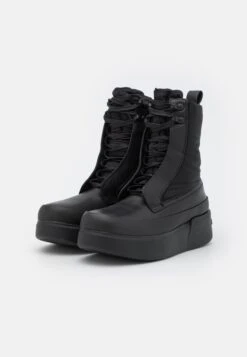 Calvin Klein Padded Combat Boot - Bottines À Plateau - Black -Chaussures Soldes 4cccec3c43f84609a232668600009a93