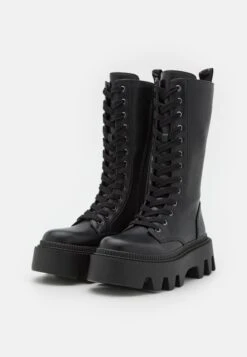 Buffalo Flora Laceup - Bottes À Lacets - Black -Chaussures Soldes 57862a70322243b6a2943c436f1867aa