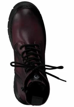 Tamaris Bottines À Plateau - Dark Red -Chaussures Soldes 63472940abe64b48ac13fa914e4af816