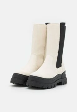 Buffalo Aspha Chelsea Hi - Bottes À Plateau - Eggshell/Black -Chaussures Soldes 663c2ffb9596489dae3fff632d7b9f2e