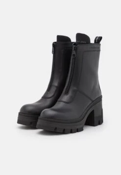 Calvin Klein Jeans Chunky Heeled Boot Zip - Bottines À Talons Hauts - Black -Chaussures Soldes 668c8f90cfdb4a9eb9c1c91c2813e4a8