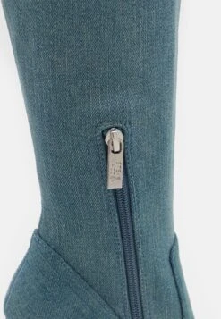 Steve Madden Vava - Bottes À Talons Hauts - Blue Denim -Chaussures Soldes 69344cb9a2ad45f0aee4db8e6bfd3752