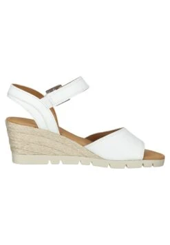 Gabor Sandales Compensées - Weiss Jute -Chaussures Soldes 6acd0401e3e846f38493945898df186b