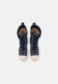 MICHAEL Michael Kors Hanley - Bottines À Plateau - Navy/Multi-Coloured -Chaussures Soldes 6d7be98eb7f0406fa1ef196acabd2678