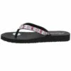 Skechers Meditation Garden Bliss - Tongs - Schwarz -Chaussures Soldes 70f6be3e057e431c9c8b7005c471193d