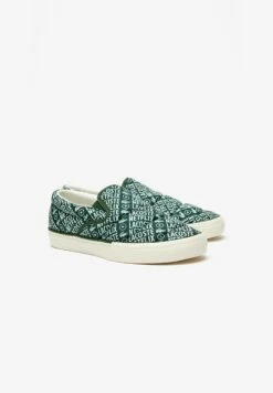 Lacoste X Netflix - Sneakers Vulcanisées - Mocassins - Dk Grn Off Wht -Chaussures Soldes 730172af3a834a69b288e0a5a0f38045