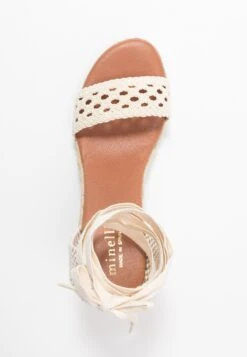 Minelli Sandales À Talons Hauts - Ecru -Chaussures Soldes 77249ed9c405423cb5a113707d39d163