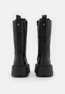 Buffalo Flora Laceup - Bottes À Lacets - Black -Chaussures Soldes 794e48755d444e71bdc26f20eebcaf30