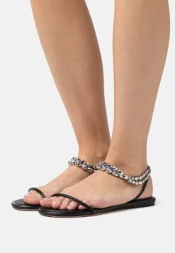 Trinket Flat - Sandales - Black