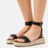 Pepe Jeans Kate Braided - Espadrilles - Black -Chaussures Soldes 7cf8c746560f4f9ea58bbec6262e78fc