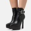 Lamoda Look Away - Bottines À Plateau - Black