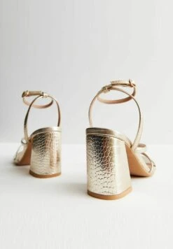 New Look Sandales À Talons Hauts - Gold -Chaussures Soldes 7e9f646388a740a7be278747cc12d05f