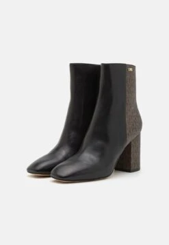 MICHAEL Michael Kors Perla Mid - Bottines À Talons Hauts - Black/Brown -Chaussures Soldes 8418dbc540314883a2460dcdd92eab74