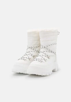 Buffalo Aspha Blizzard Warm - Bottines À Lacets - White -Chaussures Soldes 8540e98ef32c4dd19d9b8bc1b04a6741