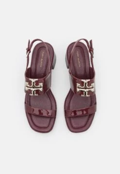 Tory Burch Eleanor Heel - Sandales - Vintage Merlot -Chaussures Soldes 8a31b1fccddf4b7aa30c347677050ff7