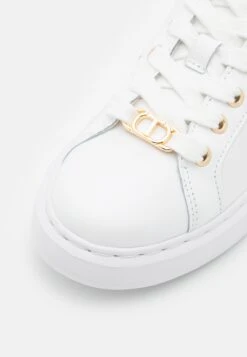 TWINSET Print Oval - Baskets Basses - Bianco Ottico/Nero -Chaussures Soldes 8f877f292a404f3995c4c71263d378cb