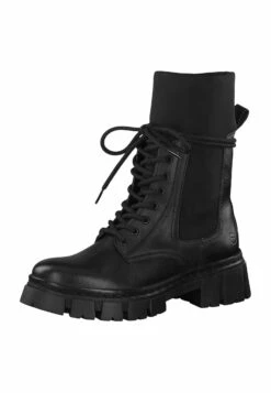 Tamaris Bottes À Lacets - Black -Chaussures Soldes 907aaffe90484119ab13bf51e29e89dc