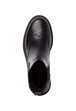 Tamaris Bottines À Plateau - Blk Leath Uni -Chaussures Soldes 93d91ea780ee48a1b735e0fd7a643691