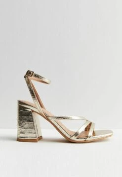 New Look Sandales À Talons Hauts - Gold -Chaussures Soldes 96cde3fdd68e44af9684d50d12f27041