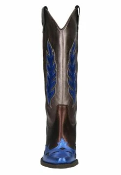 In Metallic-Optik Mit Blauen Details - Santiags - Blue -Chaussures Soldes 9b39d2bec17d4536bea48694d82b88b7