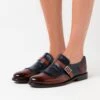 MELVIN & HAMILTON Selina - Mocassins - Classic Brown/Navy -Chaussures Soldes 9b5c5df9208c40b9a781d0d9ad0ce2c1
