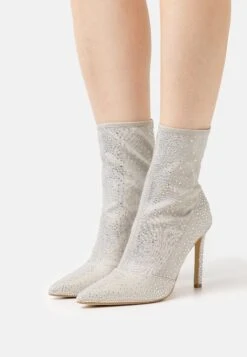 Guess Bottines À Talons Hauts - Silver