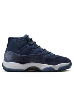 Wmns Air Jordan 11 Retro - Baskets Montantes - Midnight Navymtlc Slvr White -Chaussures Soldes a1b07dc4413045dfb280ec672675ded9