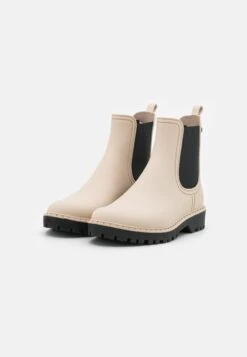 Tamaris Bottes En Caoutchouc - Ivory/Black -Chaussures Soldes a2f1391d7a9e493185d91f6468726a2b