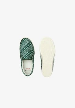 Lacoste X Netflix - Sneakers Vulcanisées - Mocassins - Dk Grn Off Wht -Chaussures Soldes a7d267c99c8f4addbd8ed28233dce563