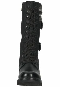 Marco Tozzi Bottes À Lacets - Black Comb -Chaussures Soldes a8e7486e01694271b478ed6240b9e129