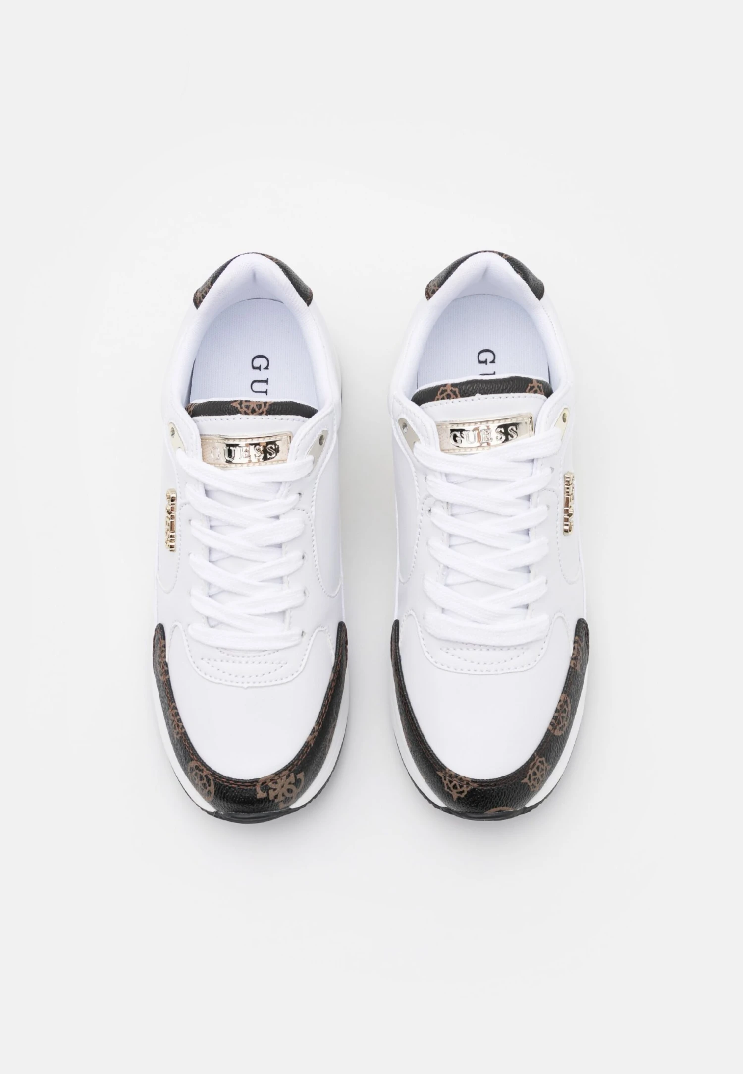 Guess Moxea - Baskets Basses - White/Brown 10 Guess Moxea - Baskets Basses - White/Brown - Image 8