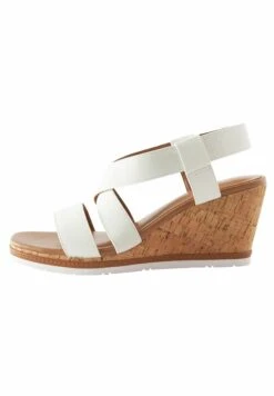 Next Forever Comfort Elastic Cross-Over - Sandales Compensées - White