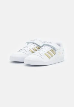 Adidas Originals Forum - Baskets Basses - Footwear White/Matte Gold/Core Black -Chaussures Soldes bc1636869ff44a73a0976b4f1c85a5c9