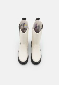 Buffalo Aspha Chelsea Hi - Bottes À Plateau - Eggshell/Black -Chaussures Soldes bde570efac30402f8e7318d375e53957